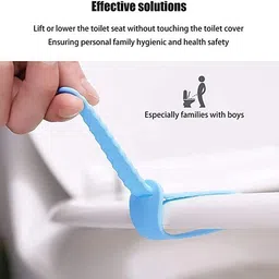 honch Toilet Seat Lifting Handle, Foldable Toilet Cover Seat Lid Custom Fit Toilet Seat Lid Lock image 4