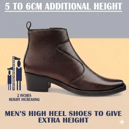 yuvrato baxi Black Casual Formal Slipon Ankle Boot And Office Wear Boot With 2" Heel Height Outdoors For Men-picture-13