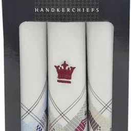 LOUIS PHILIPPE Mens Cotton Color Border ["Multicolor"] Handkerchief-image-64