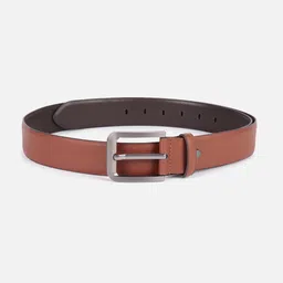 peter england Men Brown Genuine Leather Belt image 2