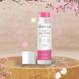 mirella Wild Cherry Lip Revive – Rich in Shea Butter, Cherry Pulp & Argan Oi-Nourishes CHERRY, SUNFLOWER OIL, CASTOR OIL image 1