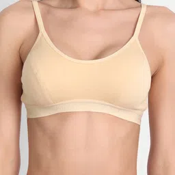 Aimly Pack Of 3 Non-Padded Non-Wired Seamless Cotton Workout Bra With All Day Comfort image 3