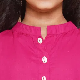 Modish Couture Girls Bandhani Printed Layered Thread Work Pure Cotton Kurta with Sharara image 2