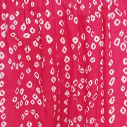 Modish Couture Girls Bandhani Printed Layered Thread Work Pure Cotton Kurta with Sharara image 3