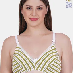 Reveira Pack Of 2 Striped Medium Coverage Non Padded Everyday Bra With Side Shaper-picture-18
