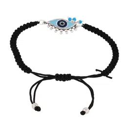 Voylla Silver-Plated Evil Eye Wraparound Oxidized Bracelet image 3