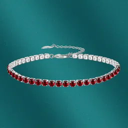 Designs & You Brass Cubic Zirconia Silver-Plated Wraparound Bracelet image 1