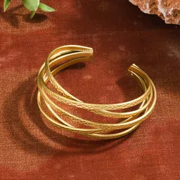 Accessorize Stainless Steel Cuff Bracelet-picture-36