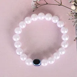 NVR Unisex Evil Eye Crystal Beaded Elasticated Bracelet-picture-31