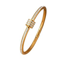 KARISHMA KREATIONS Unisex Cubic Zirconia Gold-Plated Kada Bracelet-picture-12