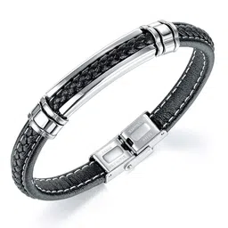 Peora Men Silver-Plated Wraparound Bracelet image 3
