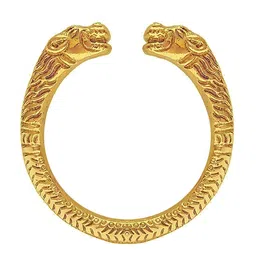 MEENAZ Men Gold-Plated Kada Bracelet image 2