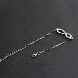 Peora Silver-Plated American Diamond Studded Charm Bracelet image 3