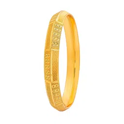 bodha Men Gold-Toned & Gold-Plated Kada Bracelet image 3