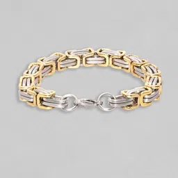 Roadster Men Gold-Plated Link Chain Chunk Bracelet image 5
