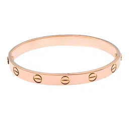 KARISHMA KREATIONS Unisex Rose Gold-Plated Kada Bracelet image 3