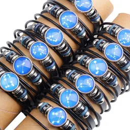 Young & Forever Men Leather Wraparound Bracelet image 2