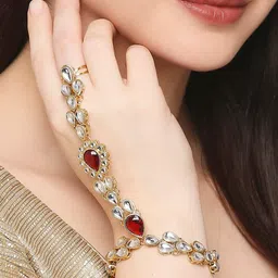 OOMPH Kundan Ring Bracelet-picture-37