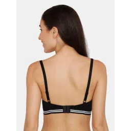 Zivame Sporty Twist Padded Non Wired 3/4Th Coverage T-Shirt Bra - Anthracite image 2