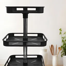 Sasimo Black & White Water Resistant Metal Multi-Utility Organiser image 2