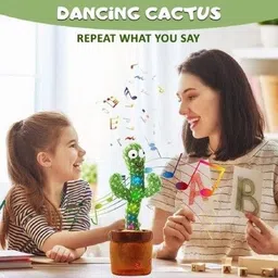 f a s t f r i e n d s Dancing Cactus Toy | Cactus Talking Toy For Baby | Cactus Speaking Toy Singing image 1