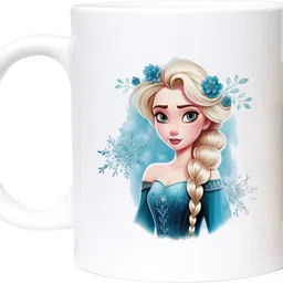 tgf Frozen Princess Elsa Printed Ceramic Ceramic Coffee Mug image 3