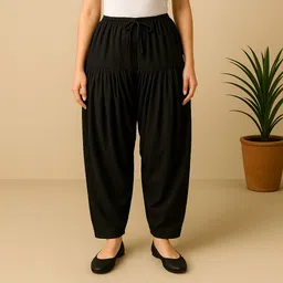 khatuja's Pure Cotton Solid Women ["Black"] Salwar image 2