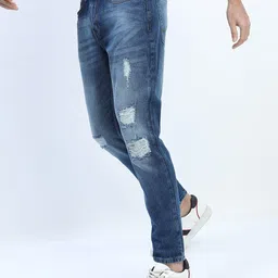 highlander Men Tapered Fit Mid Rise Blue Jeans image 3