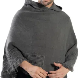 manra Wool Blend Poncho-picture-23