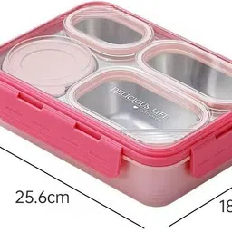 better buy 100% Leak-proof Individual 4 Containers Lunch Box image 3