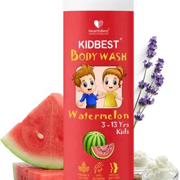 healthbest Kidbest Body Wash Shower Gel for Kids Tear, Paraben, SLS free Watermelon Flavor-picture-22