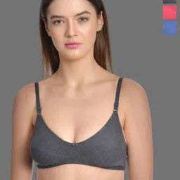 Aimly Pack Of 3 Half Coverage All Day Comfort Cotton T-shirt Bra-picture-20