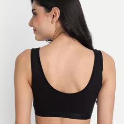 Aimly Pack Of 2 Non-Padded Non-Wired Seamless Cotton Workout Bra With All Day Comfort image 2