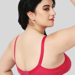 FUNAHME Pack Of 2 Full Coverage Non Padded Cotton T-shirts With All Day Comfort image 5