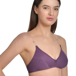 Aimly Pack Of 3 Half Coverage All Day Comfort Cotton T-shirt Bra image 2