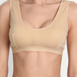 Aimly Non-Padded Non-Wired Seamless Cotton Workout Bra With All Day Comfort image 3