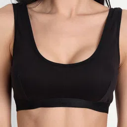 Aimly Pack Of 2 Non-Padded Non-Wired Seamless Cotton Workout Bra With All Day Comfort image 4