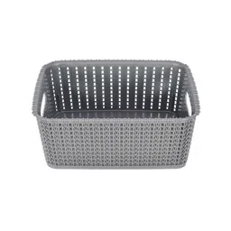 Kuber Industries Unisex Grey & Brown Set Of 4 Kitchen Storage Basket image 2
