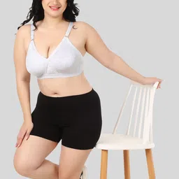 FUNAHME Pack Of 2 Full Coverage Non Padded Cotton T-shirts With All Day Comfort image 4