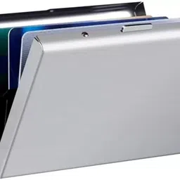 banistrokes Men & Women Silver Aluminium Card Holder-picture-26