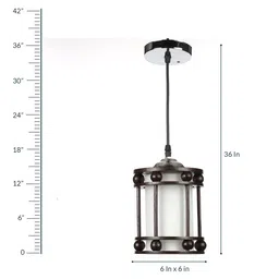 foziq Numero Black Metal Hanging Light image 4