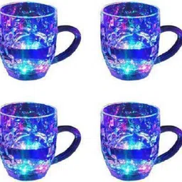 cltllzen Inductive Rainbow Color Cup LED Flashing 7 Color Changing Light. Pour Water or Tea, Lighting Cup, Easy battery replace Glass Plastic Beer Mug-picture-17