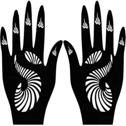 vmens99 Mehndi Stencil Set for Women & Girls | Reusable Bridal & Festival Mehndi M_F300 Hand Mehndi Stencil Stencil-picture-43