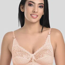 StyFun Pack Of 3 Black & Beige Non Padded & Non Wired Floral Bra image 4