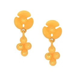 BHIMA 22K Hallmark 916 Purity Yellow Gold Floral Drop-image-79
