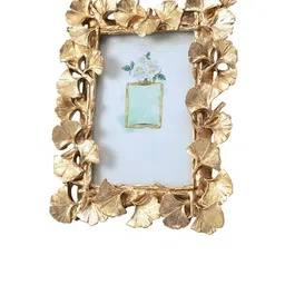 Art Street Gold Toned Display of Ginkgo Biloba Photo Frame image 3