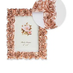Art Street Pink & White Rose Textured Table Photo Frame image 3
