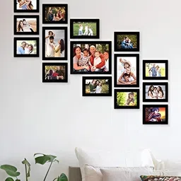 Stuthi Arts Black 15 Pieces Wooden Wall Photo Frames-image-54