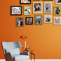 ArtzFolio Black & Beige 16 Pieces Wooden Wall Photo Frames-image-10