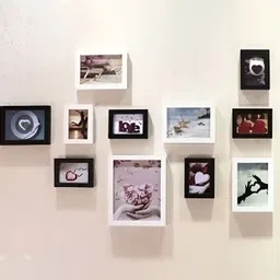ArtzFolio White & Black 15 Pieces Wooden Wall Photo Frames-image-61